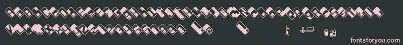 Wdrop07-Schriftart – Rosa Schriften auf schwarzem Hintergrund