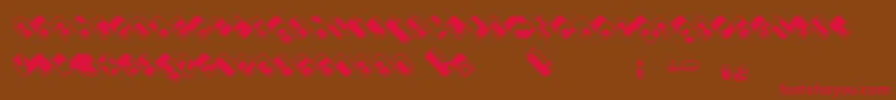 Wdrop07 Font – Red Fonts on Brown Background