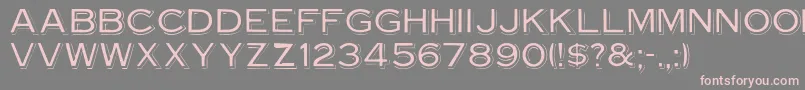 Vinylcaps Font – Pink Fonts on Gray Background