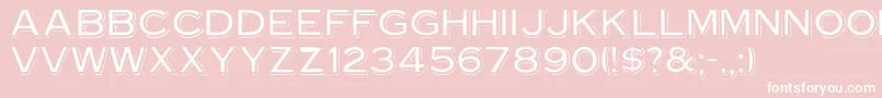 Vinylcaps Font – White Fonts on Pink Background