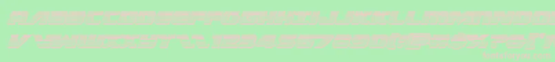 Federalescortchromeital Font – Pink Fonts on Green Background