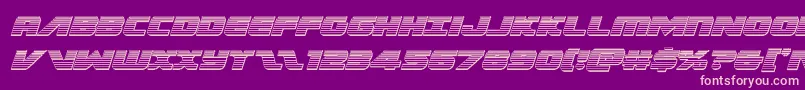 Federalescortchromeital Font – Pink Fonts on Purple Background