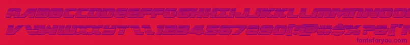 Federalescortchromeital Font – Purple Fonts on Red Background