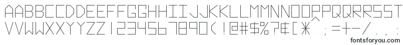 Hyperspace-Schriftart – Quadratische Schriften