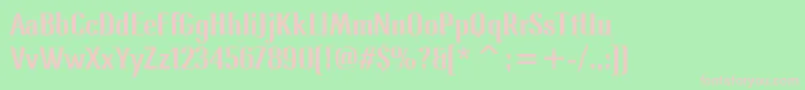 LennoxmditcTt Font – Pink Fonts on Green Background