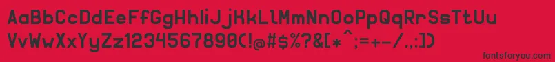 Шрифт Solidsans – чёрные шрифты на красном фоне