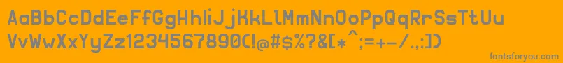 Solidsans Font – Gray Fonts on Orange Background