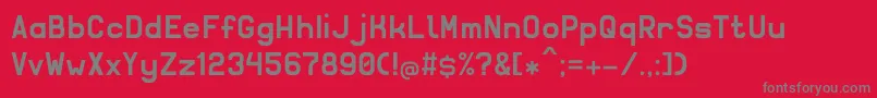Solidsans Font – Gray Fonts on Red Background