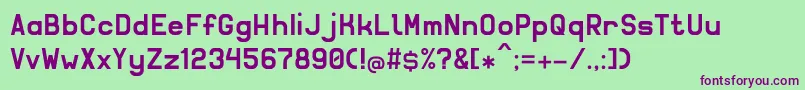 Solidsans Font – Purple Fonts on Green Background