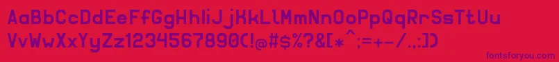 Solidsans Font – Purple Fonts on Red Background