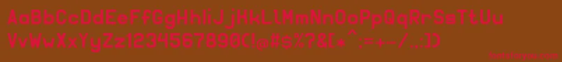 Solidsans Font – Red Fonts on Brown Background