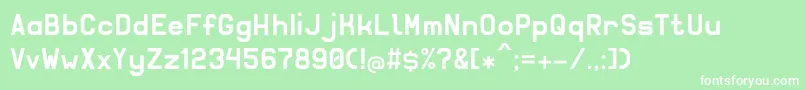Solidsans Font – White Fonts on Green Background