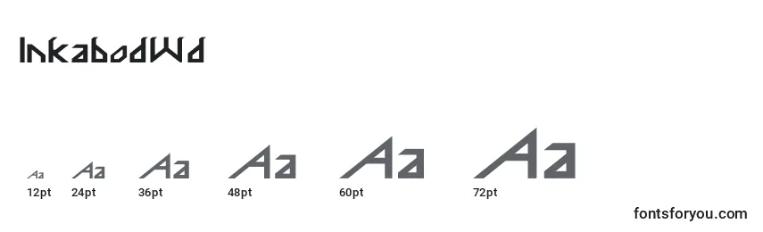 InkabodWd Font Sizes