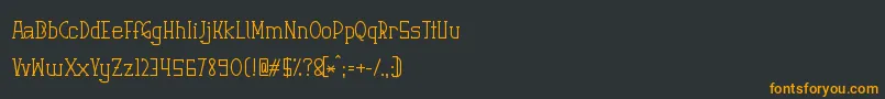 Шрифт Graphemic – оранжевые шрифты на чёрном фоне