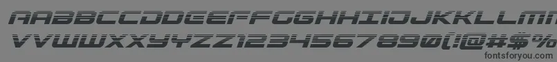 Gunshiphalfital Font – Black Fonts on Gray Background