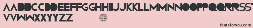 Confusions Font – Black Fonts on Pink Background