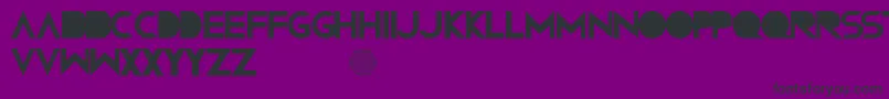 フォントConfusions – 紫の背景に黒い文字