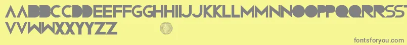 Confusions Font – Gray Fonts on Yellow Background