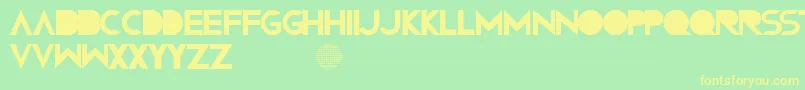 Confusions Font – Yellow Fonts on Green Background
