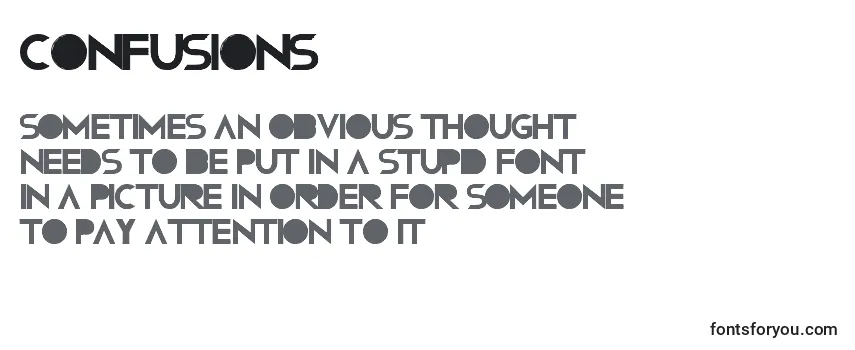 Schriftart Confusions