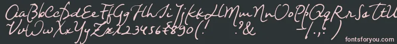 Nightwindsentsample Font – Pink Fonts on Black Background