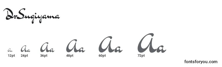 Размеры шрифта DrSugiyama