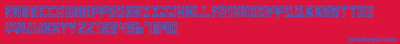 ApartmentRegular Font – Blue Fonts on Red Background