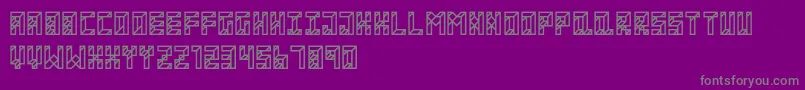 ApartmentRegular Font – Gray Fonts on Purple Background