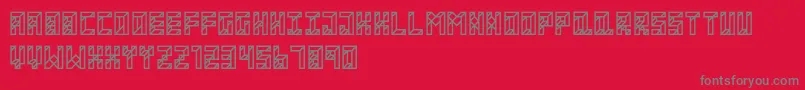 ApartmentRegular Font – Gray Fonts on Red Background