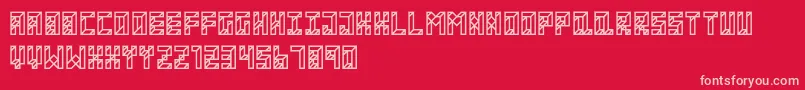 ApartmentRegular Font – Pink Fonts on Red Background