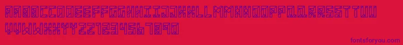 ApartmentRegular Font – Purple Fonts on Red Background