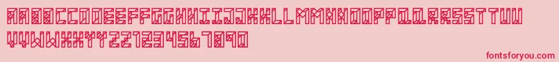 ApartmentRegular Font – Red Fonts on Pink Background