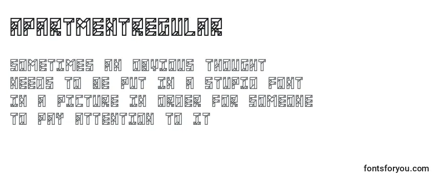 ApartmentRegular Font