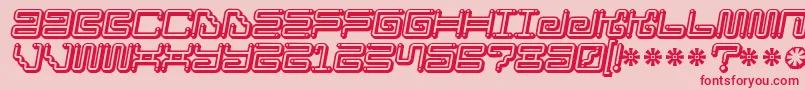 Ironloungesmartdot2 Font – Red Fonts on Pink Background