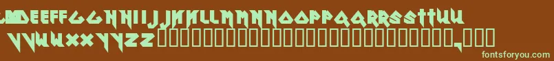 More about Ronmaide Font Ronmaide Font – Green Fonts on Brown Background