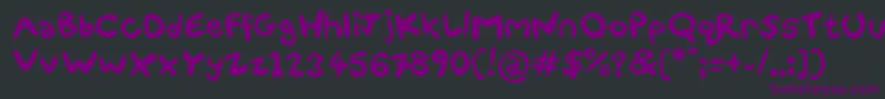 FunSmiles Font – Purple Fonts on Black Background