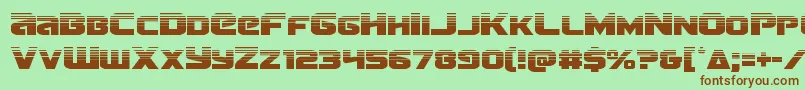 Terranhalf Font – Brown Fonts on Green Background