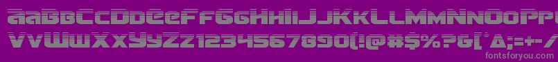 More about Terranhalf Font Terranhalf Font – Gray Fonts on Purple Background