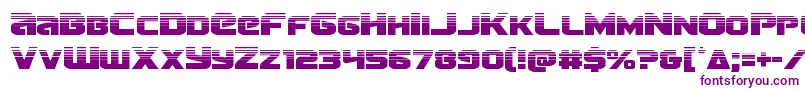Шрифт Terranhalf – фиолетовые шрифты на белом фоне