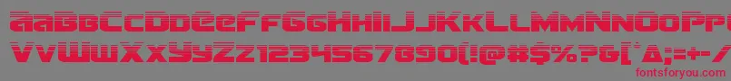 Terranhalf-fontti – punaiset fontit harmaalla taustalla
