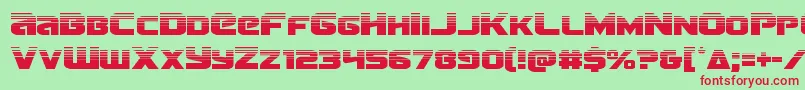 Terranhalf Font – Red Fonts on Green Background