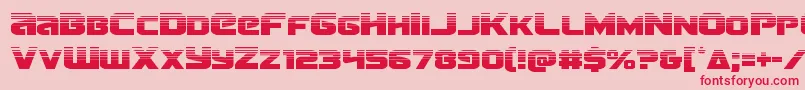 Terranhalf Font – Red Fonts on Pink Background