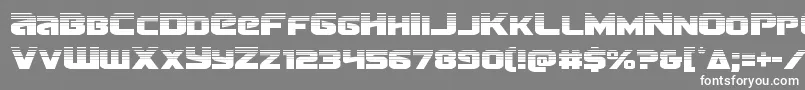 Terranhalf Font – White Fonts on Gray Background