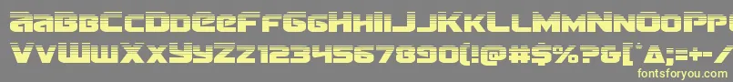 Terranhalf Font – Yellow Fonts on Gray Background