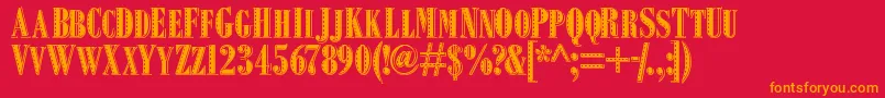 More about Squealpiggy Font Squealpiggy Font – Orange Fonts on Red Background