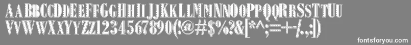 Squealpiggy-Schriftart – Weiße Schriften auf grauem Hintergrund