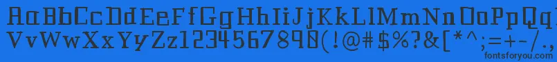 Historianbold Font – Black Fonts on Blue Background