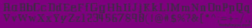 フォントHistorianbold – 紫の背景に黒い文字