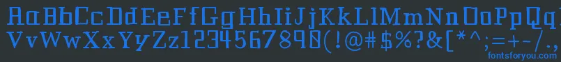 Historianbold Font – Blue Fonts on Black Background