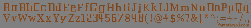 Historianbold Font – Brown Fonts on Gray Background